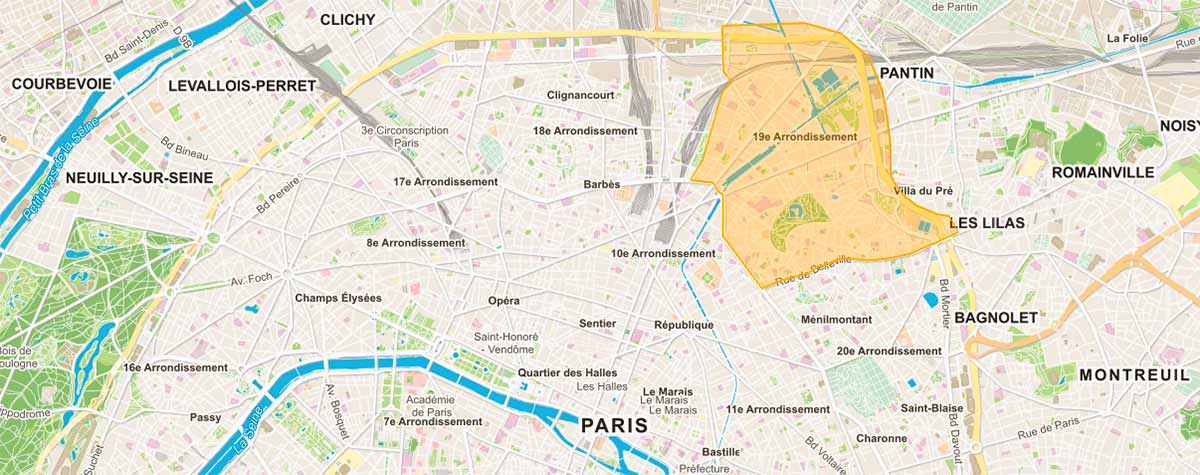 Plan-Paris-19e-arrondissement